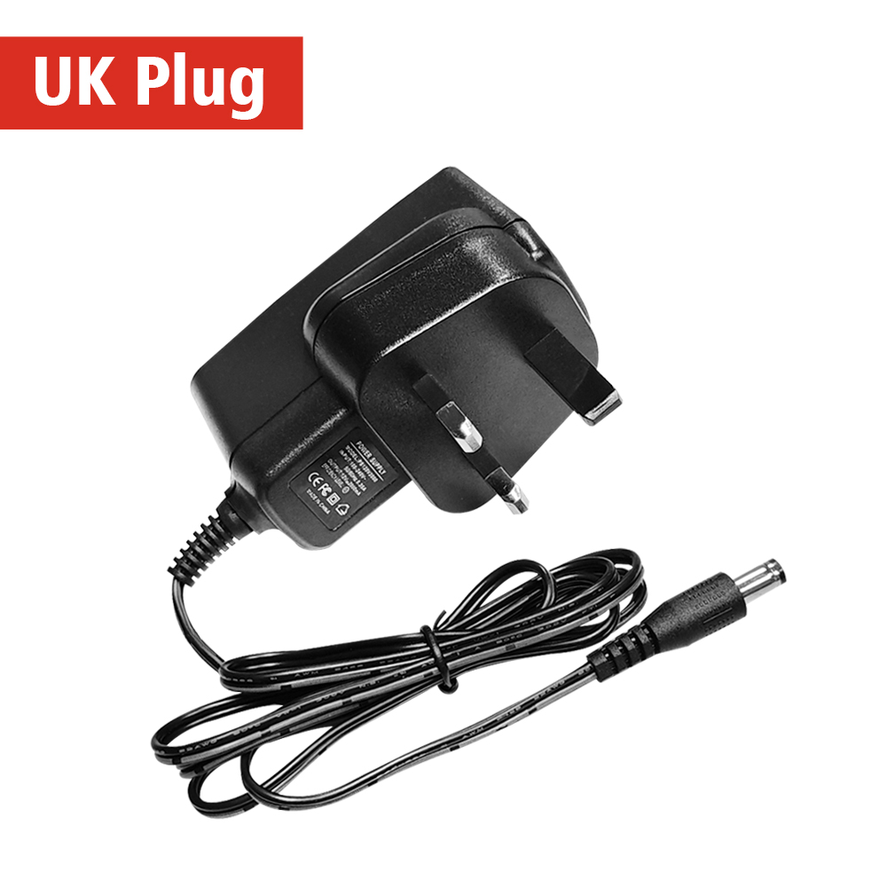 Kvalifisert  ac 110-240v til  dc 12v 2a cctv strømforsyningsadapter, eu / us / uk / au plug abs plast