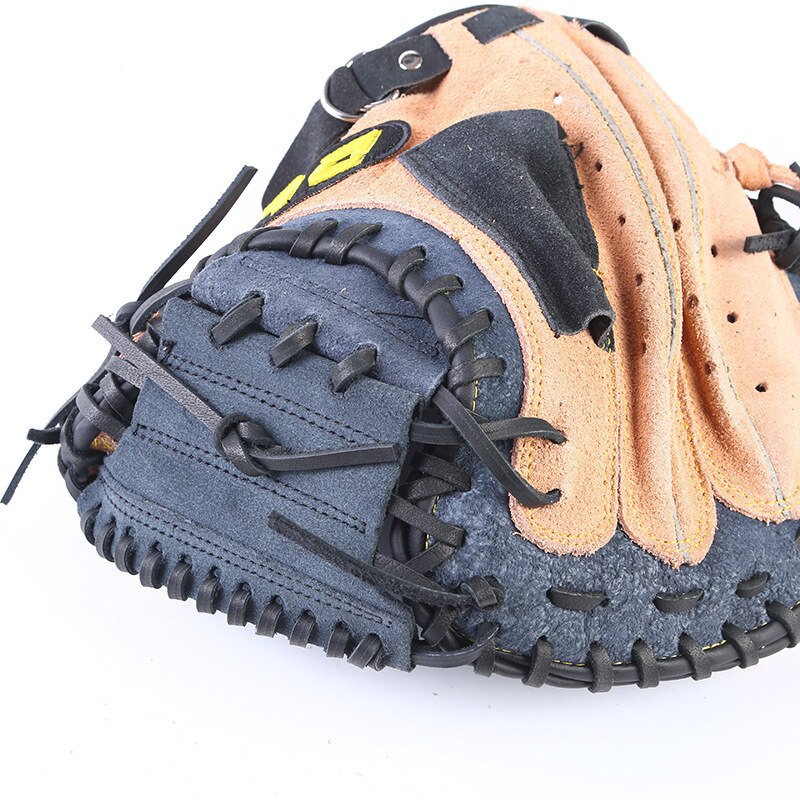 Baseball Handschuh Leder Verknüpfungen Hand Zubehör Baseball Ausrügestochen Ausbildung Praxis Beisbol Accesorios weicher Ball Schlagen Handschuhe