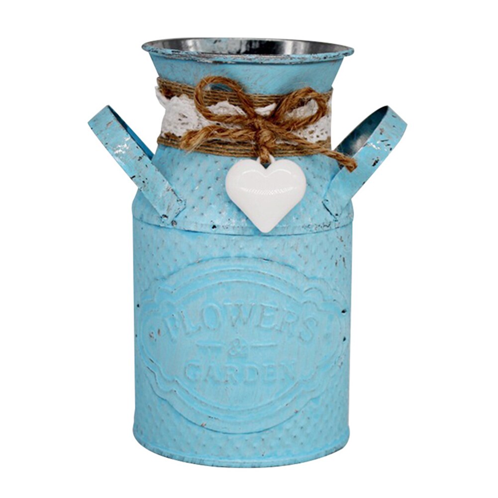 Métal suspendu Pot de fleur crochet mur amovible fer seau étain jardin balcon suspendu Succulent porte-plante décoration bricolage: A10