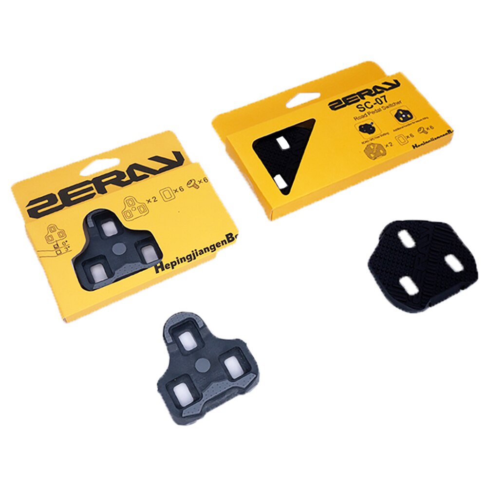 ZERAY SP110 Cycling cleats Bicycle accessory Road Bike Pedal Cleats Compatible With LOOK KEO structure Ultralight Bike cleats: 0 Degree with SC-07