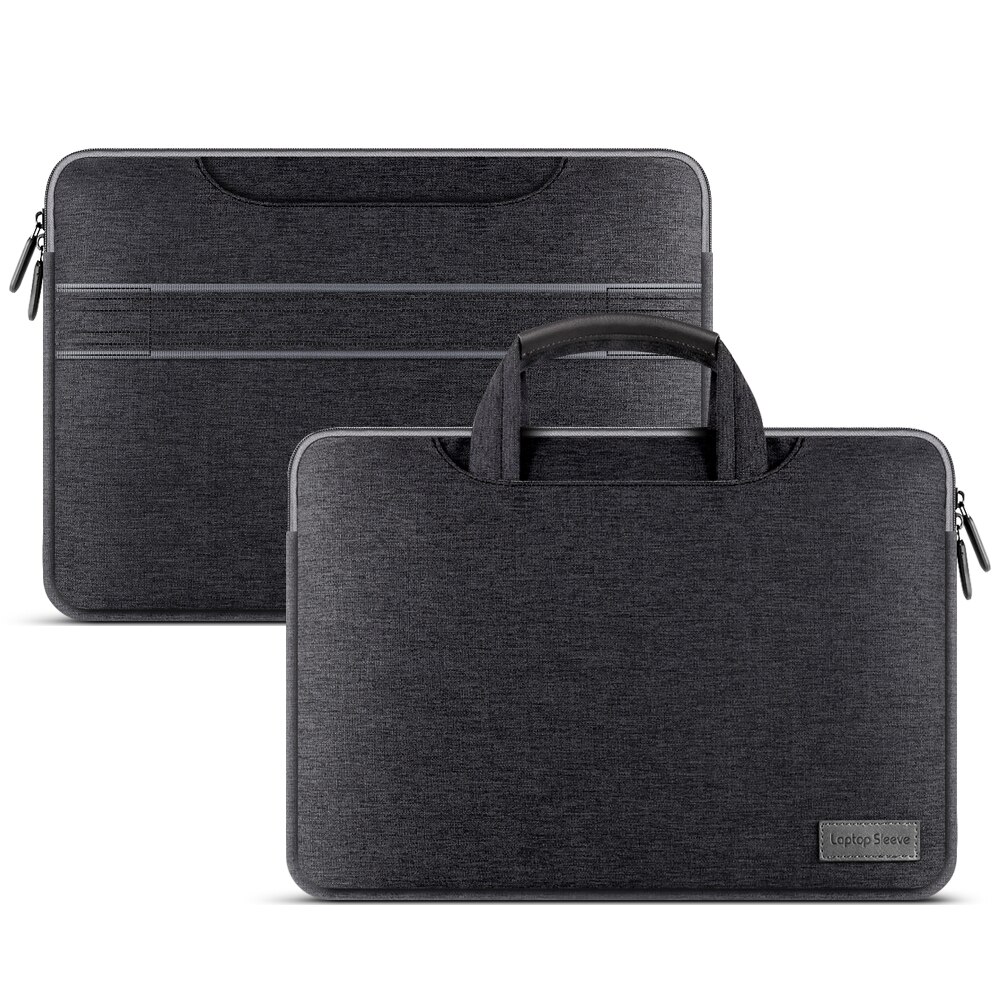 Torba na laptopa torba pokrowiec na Macbook Air Pro 11 12 13 14 15.4 15.6 cala wodoodporna torebka etui na notebooka ASUS Lenovo Dell HP: Black / 13 14 inch