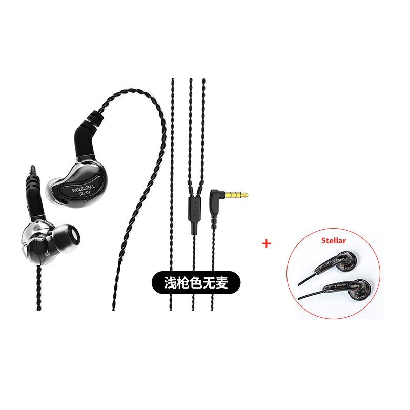 BLON BL-01 BL01 auricolari 10mm biologia fibra diaframma Driver In orecchio monitor auricolari cuffie cablate cuffie bl03 A8 Blon Max: gun no mic iem
