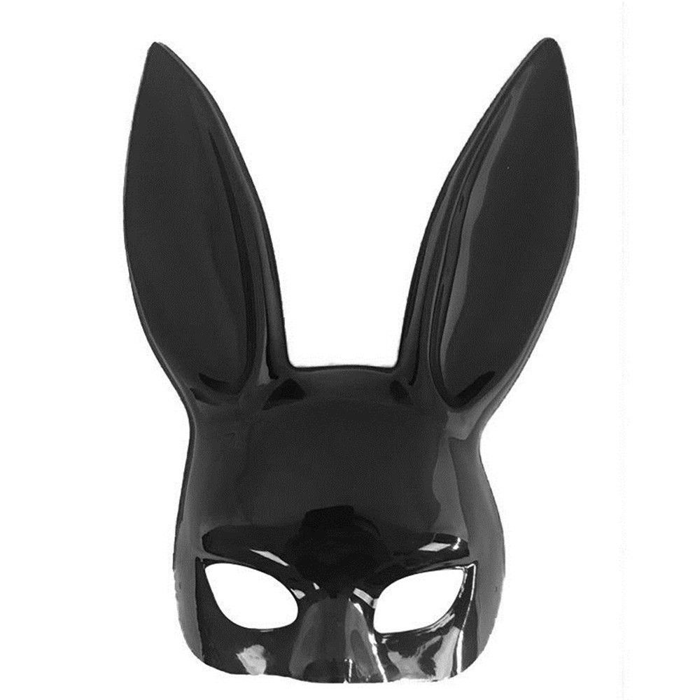 Demi visage lapin oreille masque lapin oreille masque pour Bar fête déguisement Cosplay: B