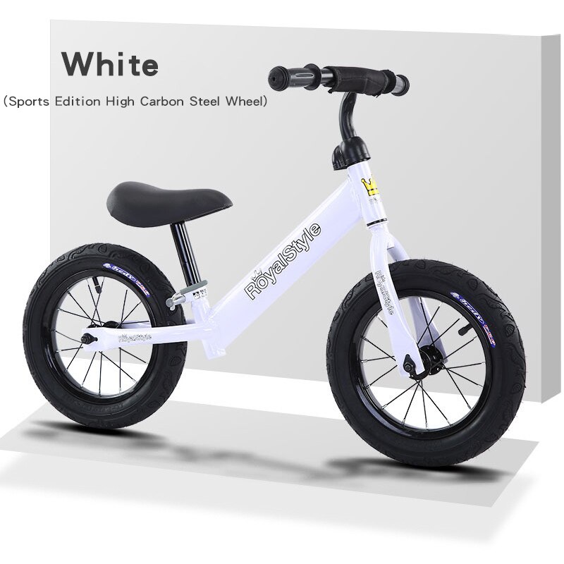 Kids Balance Bike Wheel Children Bicycle Slide Car No Pedal Aluminium Alloy Bike Baby Scooter Kids Outdoor Sport Toy Z28: carbon white