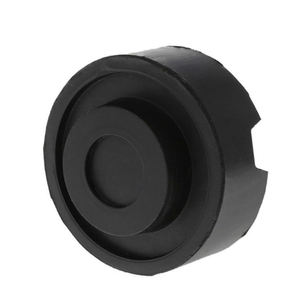 Voiture tampon en caoutchouc renforcé universel pour chariot hydraulique noir v-rainure accessoires 1pc 65x33mm