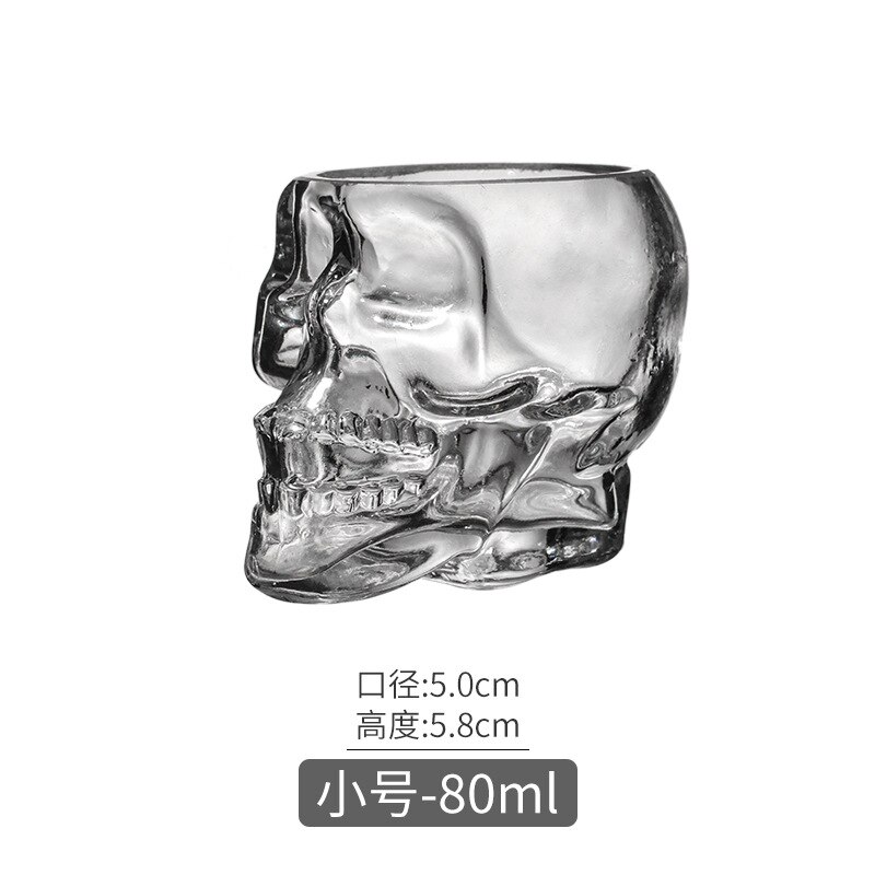 80-350ml ins glasskalle vinglas whisky sprit specialformad personlighet halloween vinglas cocktailglas