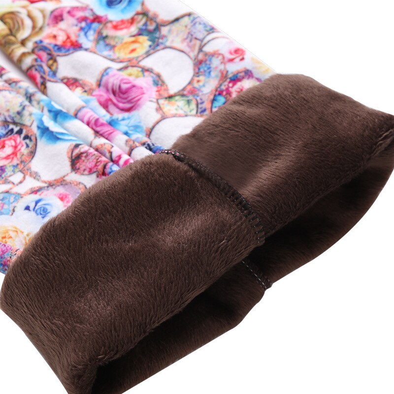Leggings con estampado Floral para niños y niñas, pantalones pitillo cálidos para Primavera, invierno,