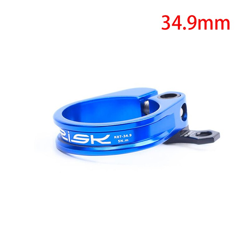 45g ultralichte aluminium zadelpenklemmen voor 31.8/34.9mm zadelpennen, mtb, racefiets, zadelbuis, vaste ring, fietsonderdelen: 4bl