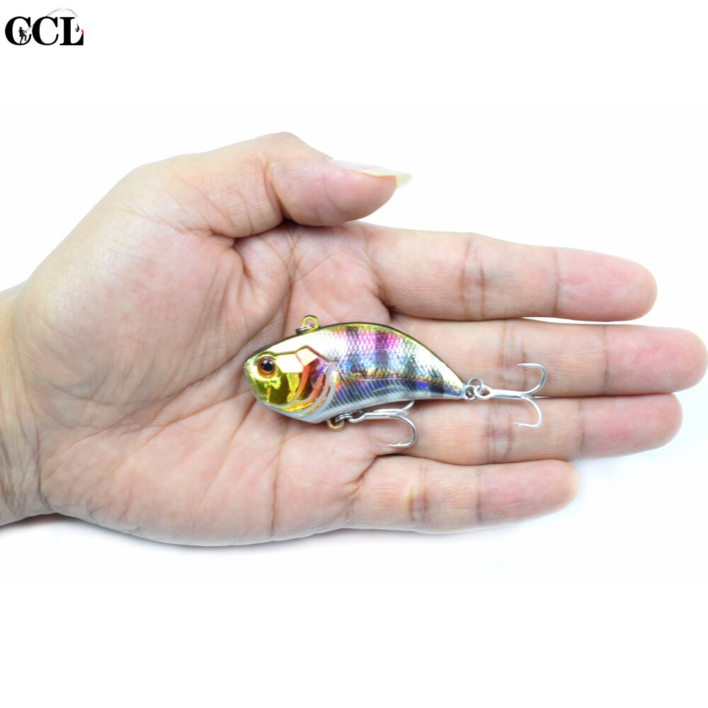 Ccltba 5cm 14.6g mini huuleton crankbait uppoava kalastusvib viehe abs kova muovi vibe kalastusuistimet: 04