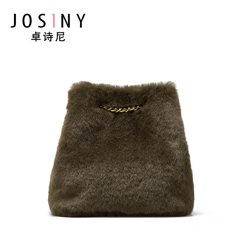 JOSINY Shoulder Corssbody Bags for Women's Female Handbag PU Leather Solid Color U-Shape Large Capacity with Magnet Hook: F Green