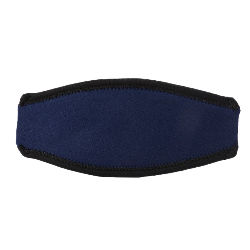 Neoprenowa maska robić nurkowania opaska na głowę chroniący włosy pokrywa podwodne nurkowanie z rurką: ciemny niebieski