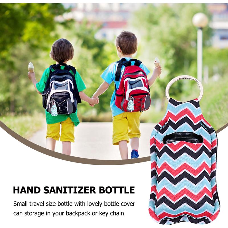 3pcs 30ml Hand Sanitizer Bottle Hanging Protective Cover Storage Case Portable Travel Disinfect Gel Bottles Refillable Bottles