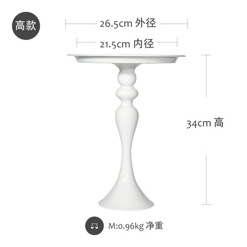 Witte cake stand hoge voeten metalen ijzer 8 inch cake tool voor cake decoratie voor wedding party bakvormen diner & bar: tall size