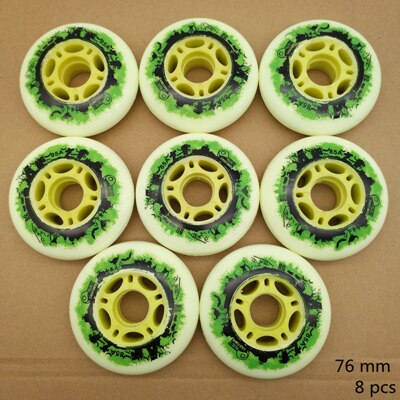 inline skate wheel 76MM 80 mm 85A: 76 MM