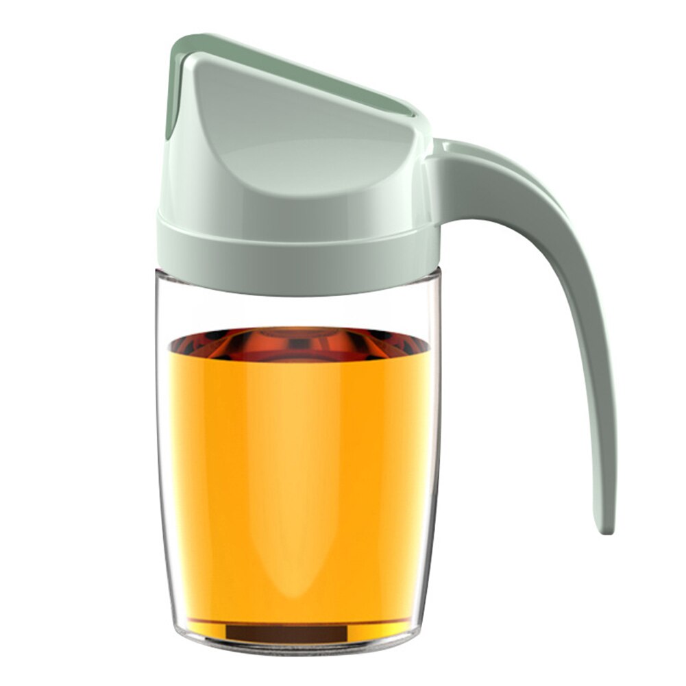Økonomisk automatisk åpning glass oljegryte kjøkken husholdningsplast lekkasjesikker oljetank soyasaus flaske eddik gryte ds: Grønn -300ml