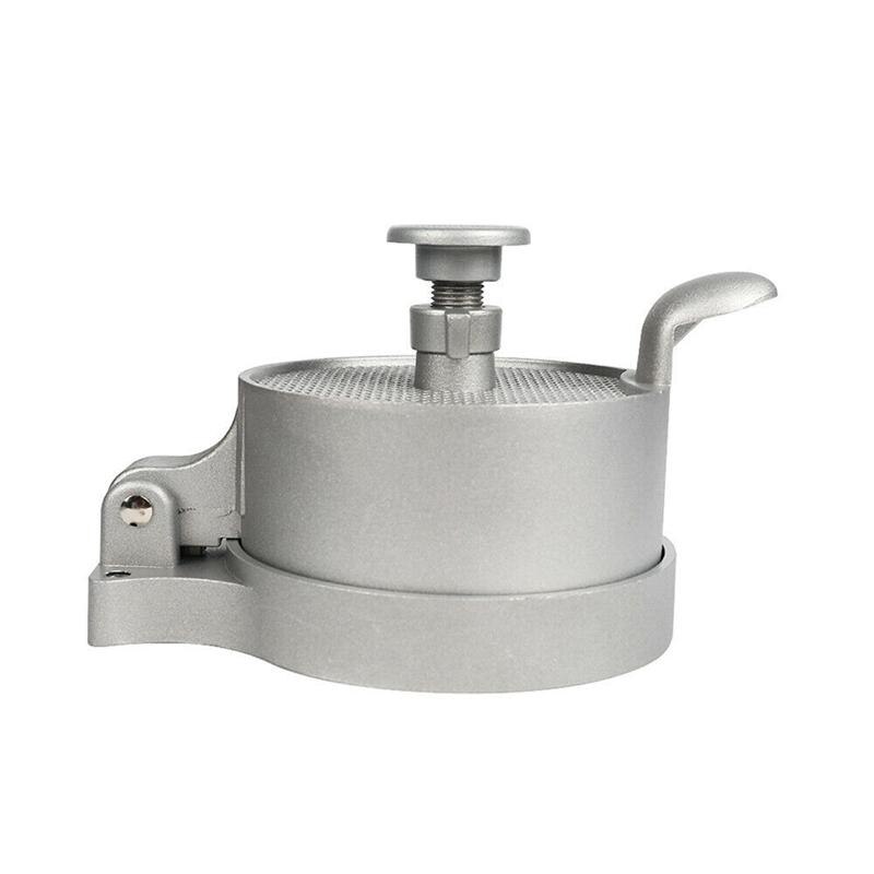 Aluminiumslegering hamburger kødpresseværktøj burger maker oksekødsfabrikanter skimmel burger pressemaskine værktøj (sølv)