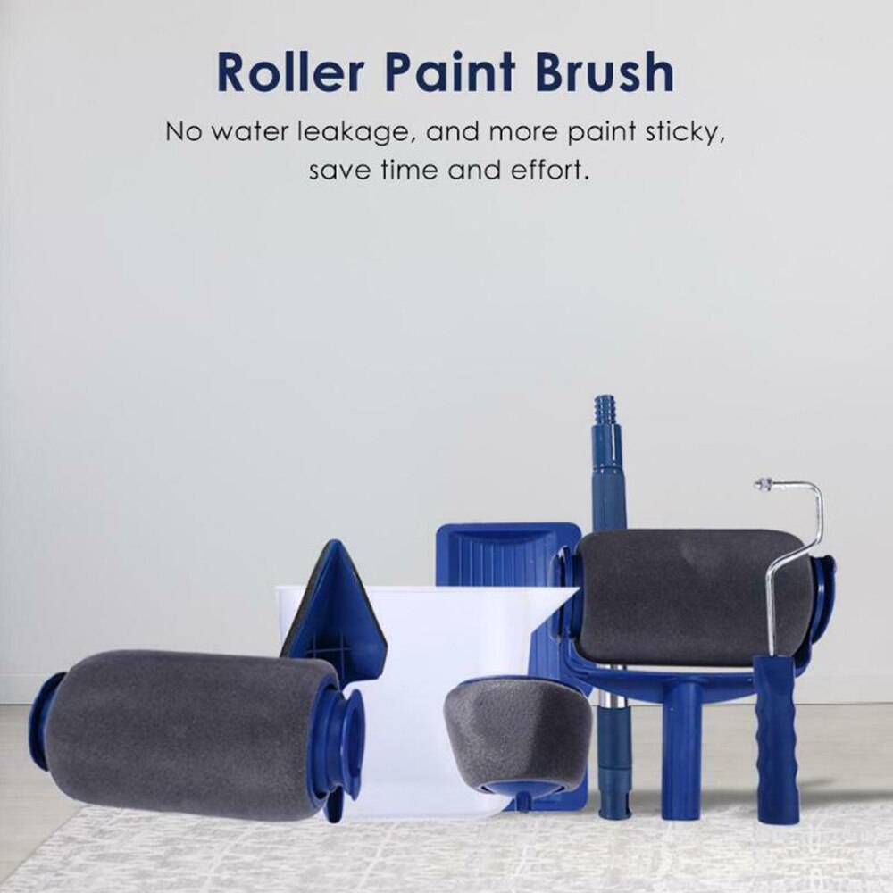 8PCS Paint Runner Pro Kit Paint Roller Brush Set Home Improvement Wall Paint Brushes Rollers for Wall Decor DIY Painting Tools