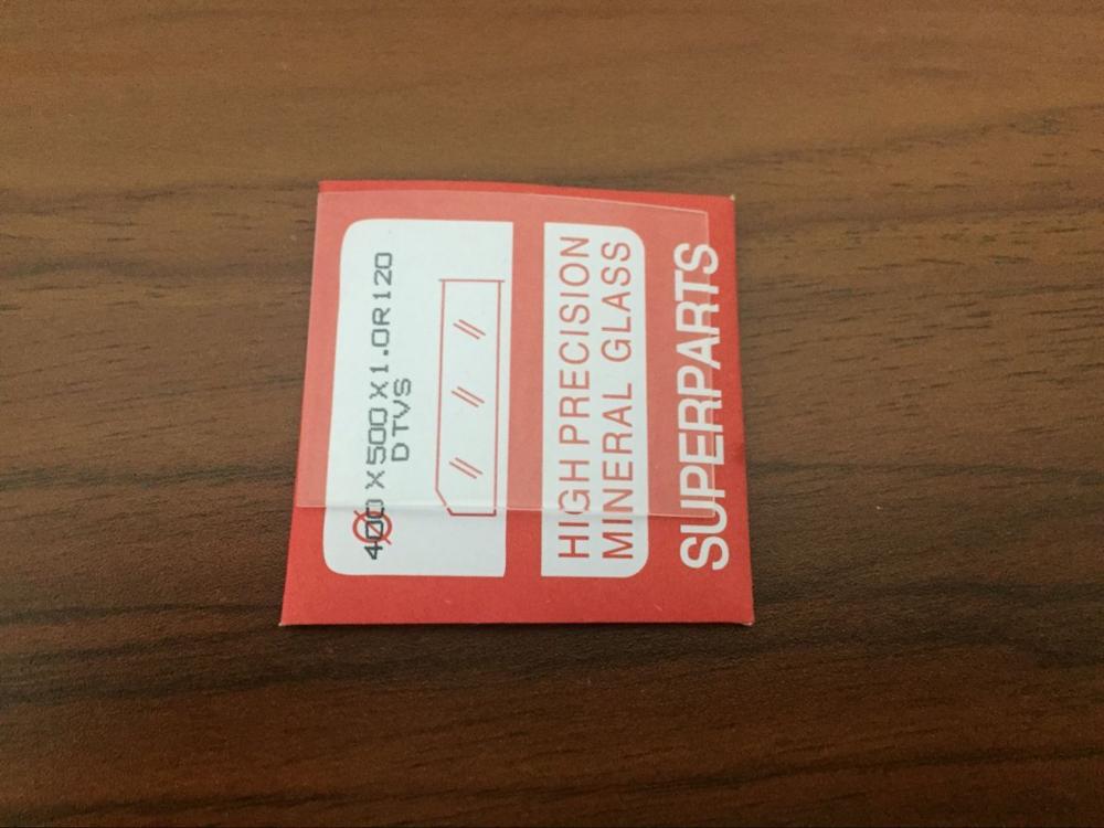 1.0mm Thick Double Dome Rectangular Watch Mineral Glass Crystals Curved 40x50mm