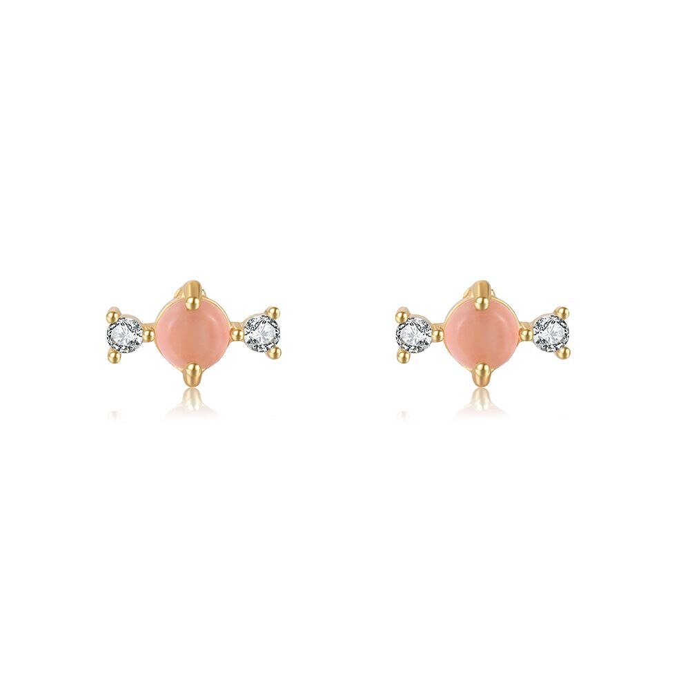 Boucles d'oreilles en plaqué or 18K, 1 paire, , doux, sucette, crème glacée, Helix, Cartilage, Piercing, bijoux, , été: 5