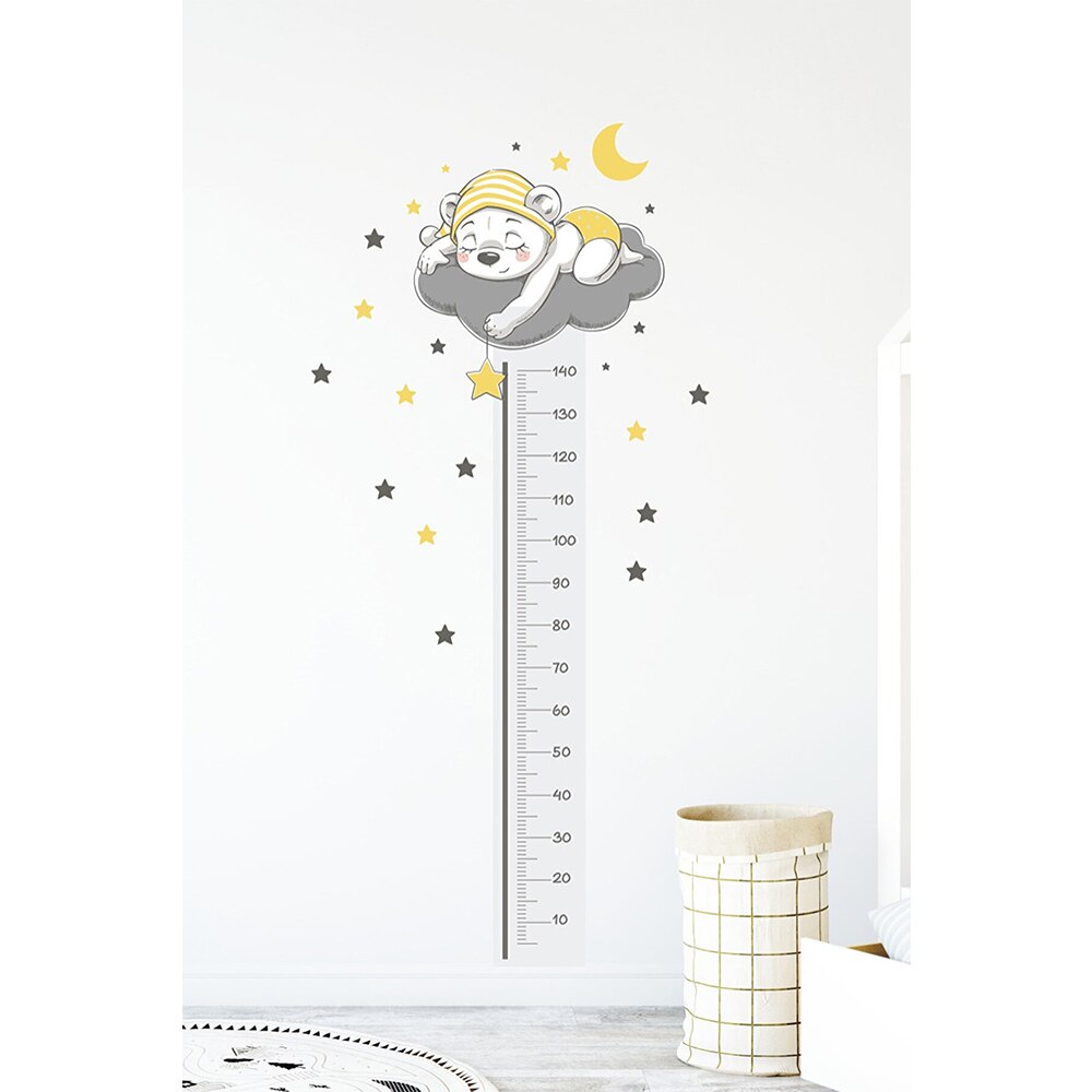 Home Decor Wall Stickers Decorative Height Measuring Wallpaper For Kids Room Stature Baby Child Growth Chart Rabbit Meter Rulers: MODEL 6