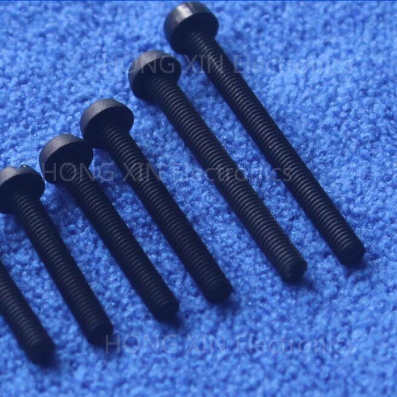 M3*22 22mm 1 pcs black Round Head nylon Screw plastic screw Insulation Screw brand RoHS compliant PC/board DIY hobby etc