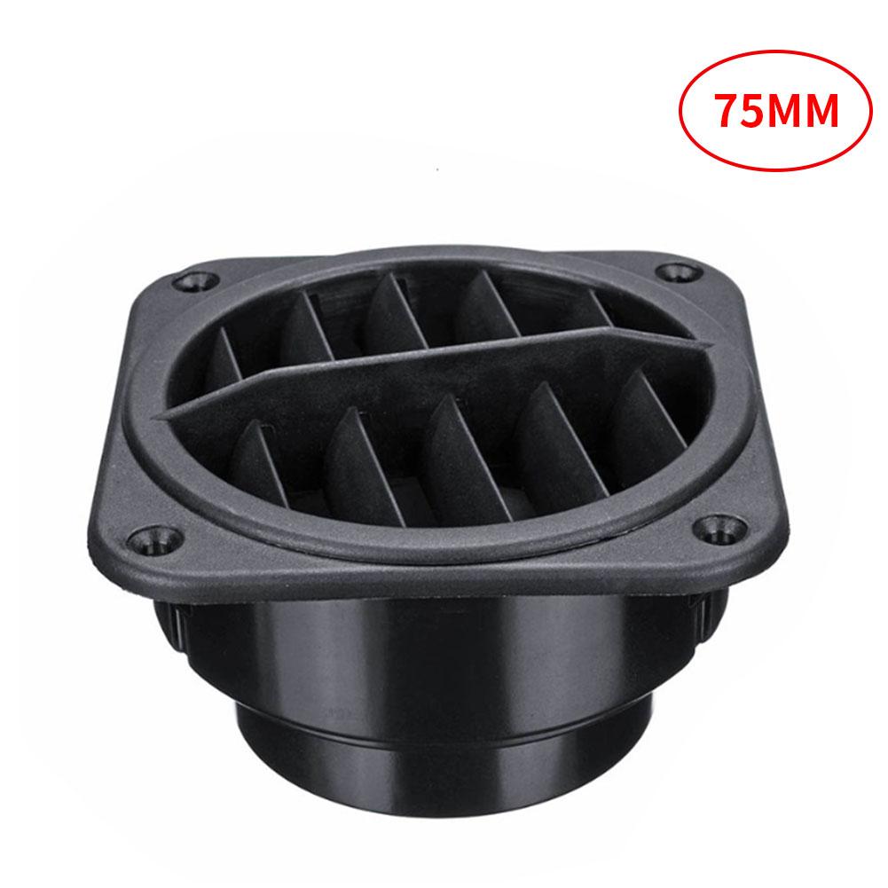 Auto Heater Ducting Vent 60/75Mm Auto Warm Air Vent Outlet Air Heater Ducting Outlet Connector Voor Eberspacher voor Propex Plastic: 75mm