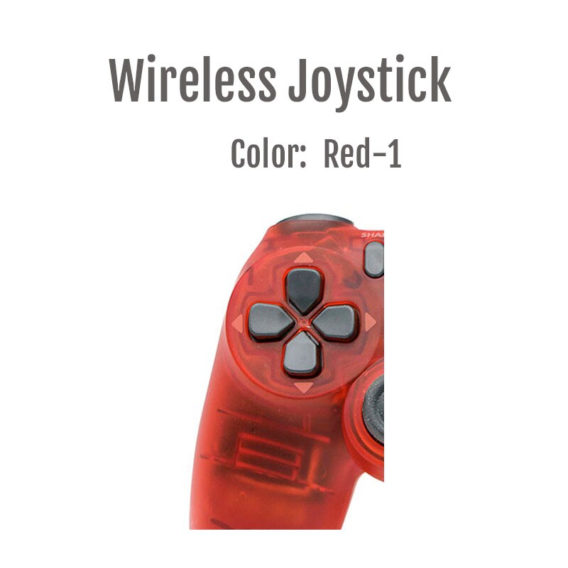 Controlador inalámbrico para PS4, Gamepad Bluetooth 4.0 para ps4, Joystick de control remoto Ps4, nueva barra de luces de actualización: Red-1