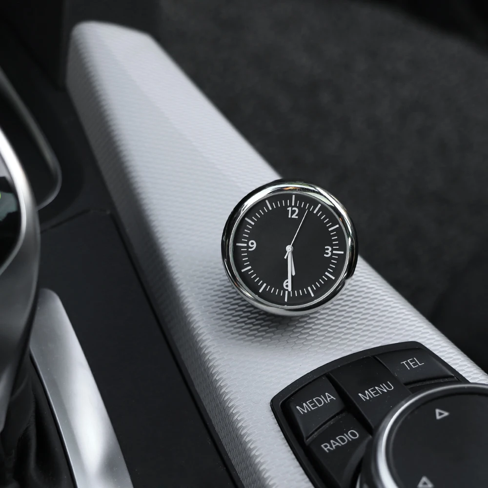 Mini bil bil digital klokke auto klokke bil termometer hygrometer dekorasjon ornament klokke i bil tilbehør