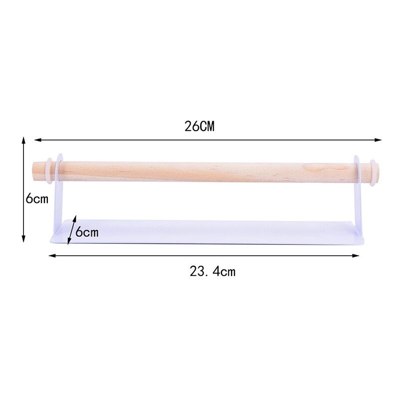 Badkamer Houten Handdoek Hanger Rack Bar Keukenkast Vershoudfolie Rag Opknoping Houder Organizer Wc Papierrolhouder Plank