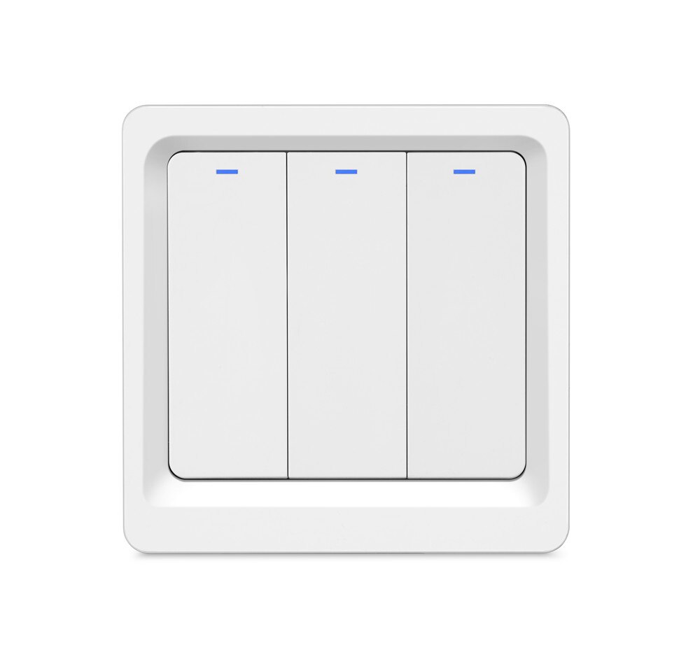 Athom homekit eu wifi smart switch tryk på tast 1/2/3 gang siri stemmestyring neutral nødvendig: 3 gangs homekit
