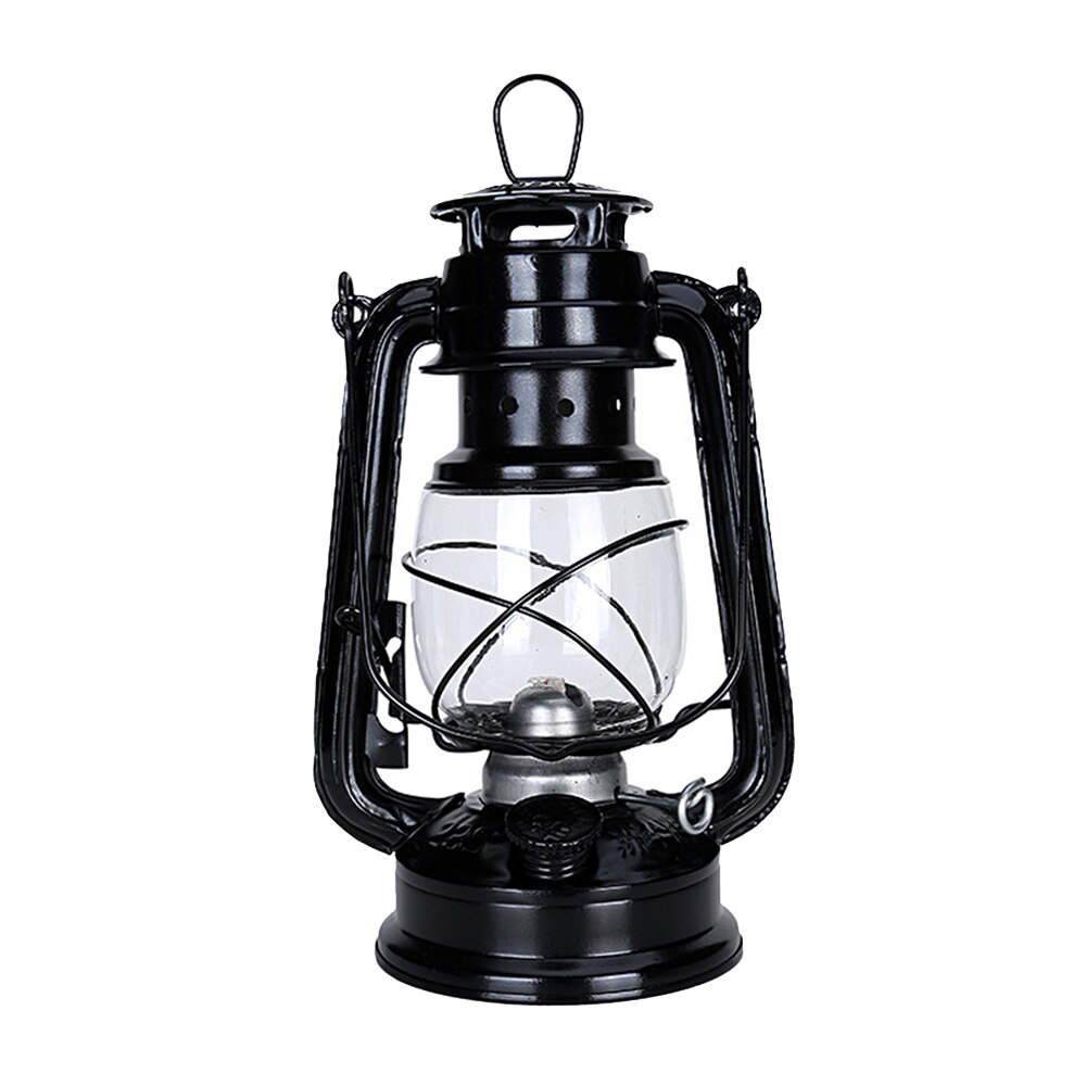Lámpara de queroseno clásica Retro de 25cm, linternas de queroseno de LED regulable de 6 colores, luces portátiles de mecha, lámpara de aceite de Adorno: 03