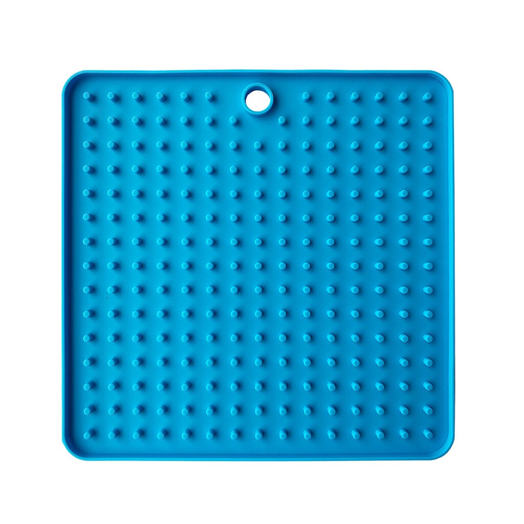 Pet Lick Food Mat for Dogs Cats Licky Slow Feeder Cat Dog Feeding Dogs Cats Mat Pet Accessories: Blue