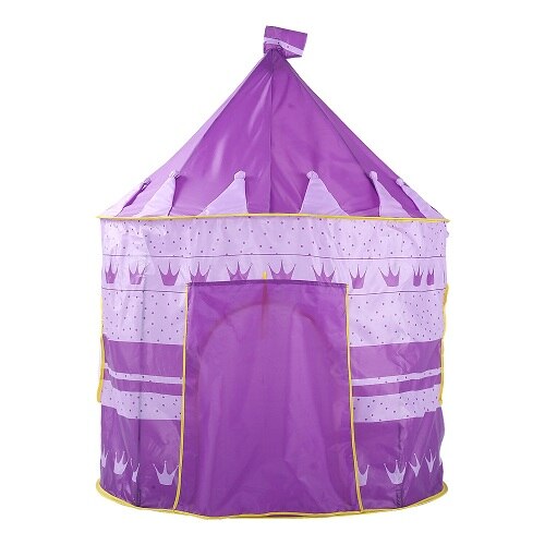 YARD Foldable Castle Tent For Kids Children Pink Purple 105*135cm Portable Teepee Tents Castle Playhouses Toy Tents Garden Kids: Purple