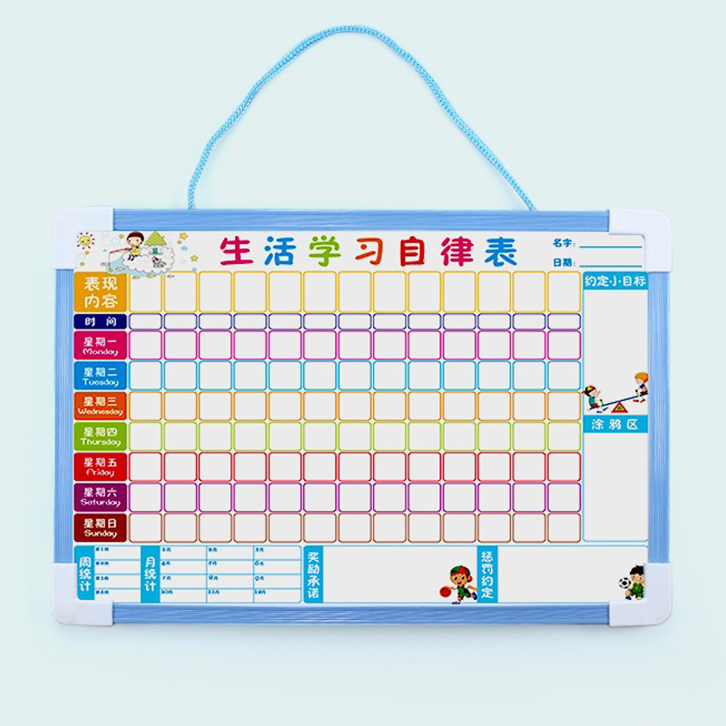 Tableau blanc magnétique effaçable pour enfants, dessin Graffiti, Note de bureau, prise Double face, effaçable à sec, tableau d'affichage suspendu