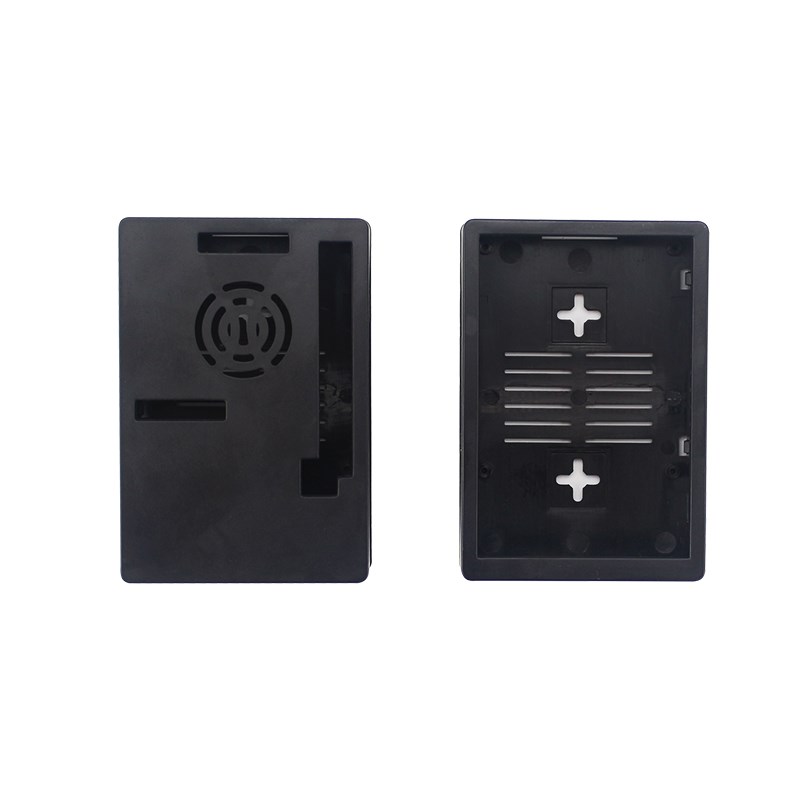 Boîtier en plastique ABS pour Raspberry Pi 3 B +, ventilateur de refroidissement 5V, écran tactile 3.5 pouces