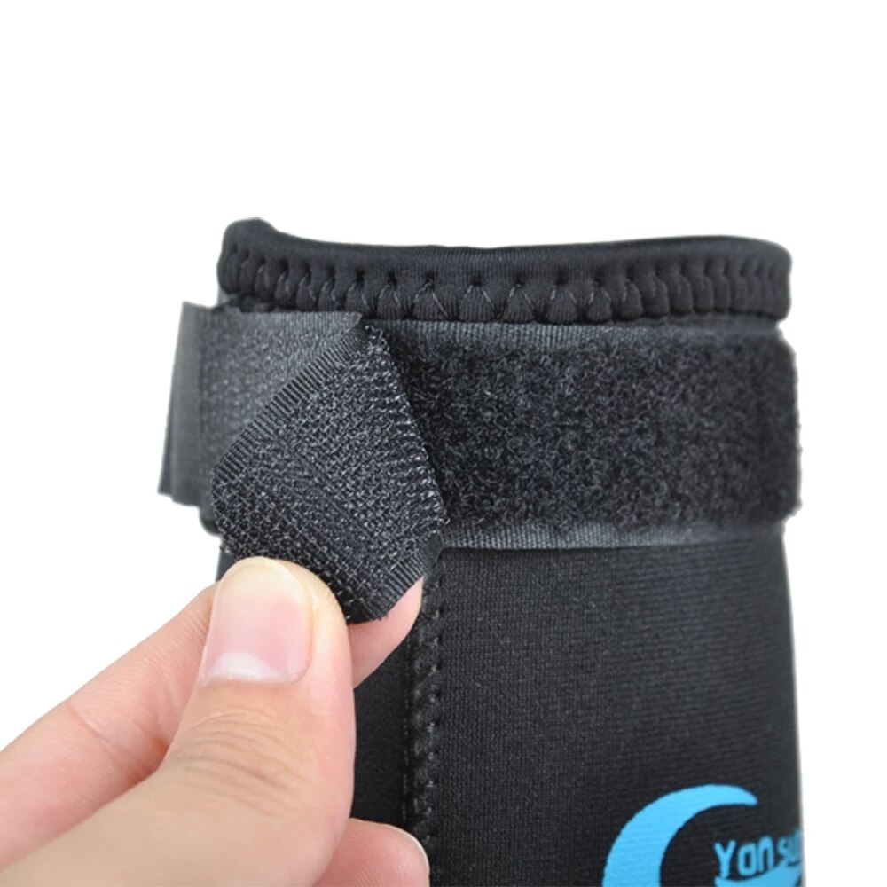 Yonsub 3mm Neoprene Scuba Diving Socks - Anti-Slip, Scratch Prevention, Black Swim Socks for Surfing & Underwater Hunting
