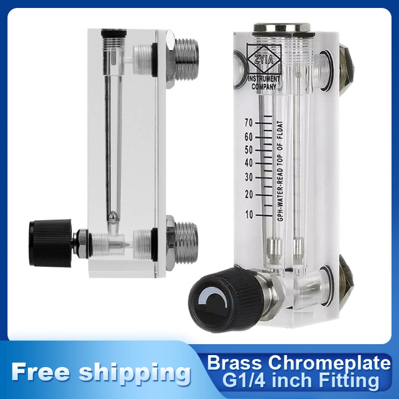 Akryl panel type flowmåler gas rotameter trykluft flyder flowmåler lzt -6t hun  g1/4