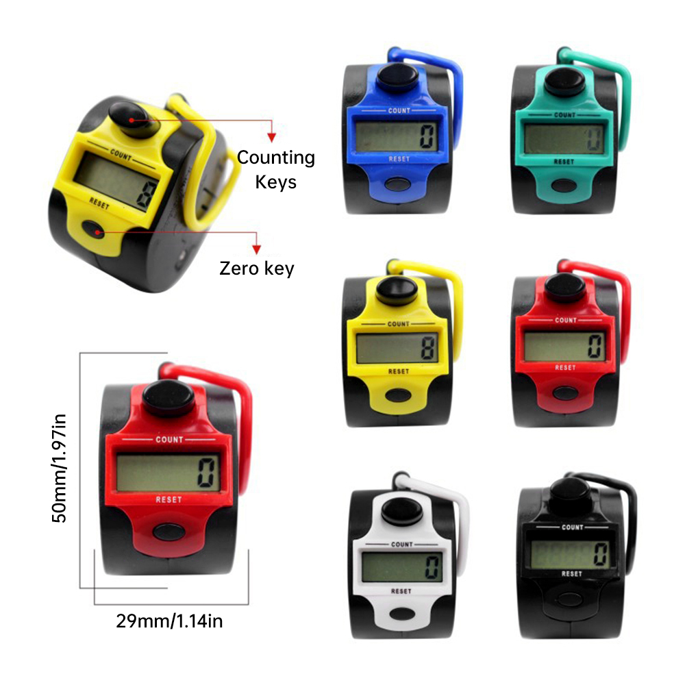 Contador de cuentas Digital 0-99999, Clickers de fila de punto, número Manual de mano, pantalla LCD líquida, Mini herramienta electrónica de conteo deportivo