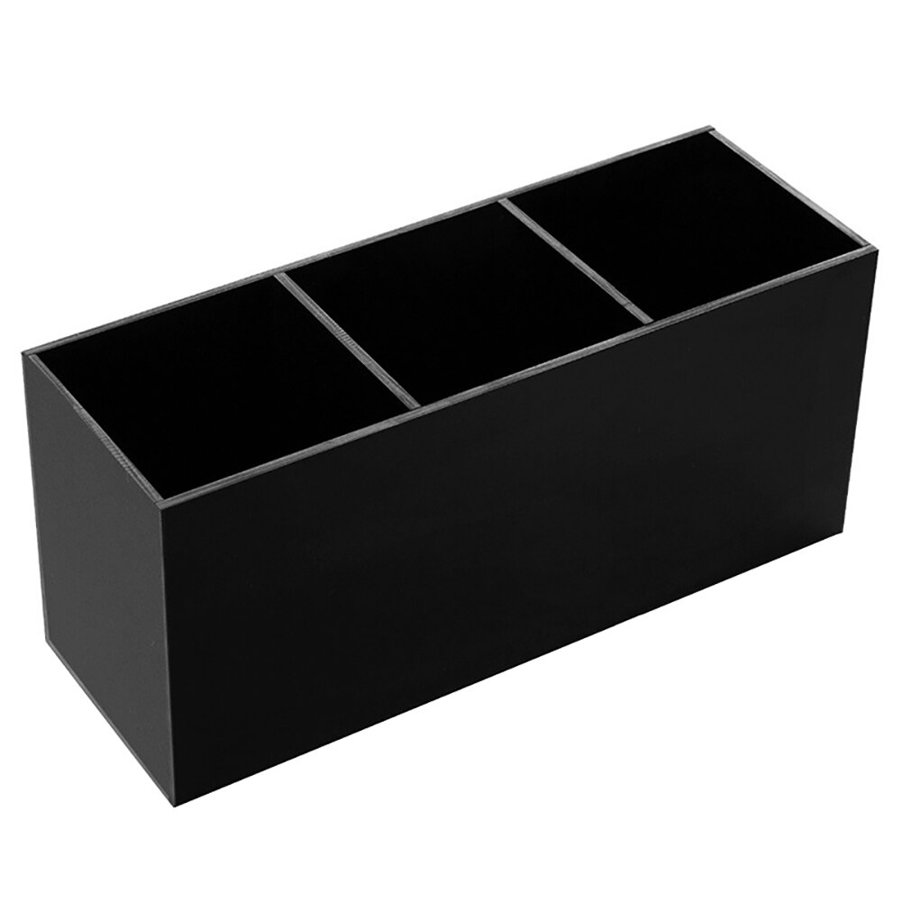 3 Slot Kosmetik Pinsel Lagerung fallen Acryl machen-hoch Werkzeuge Pinsel Halfter Organizer Kasten machen-hoch Pinsel Halfter Starke 3-Slot kosmetik: Schwarz