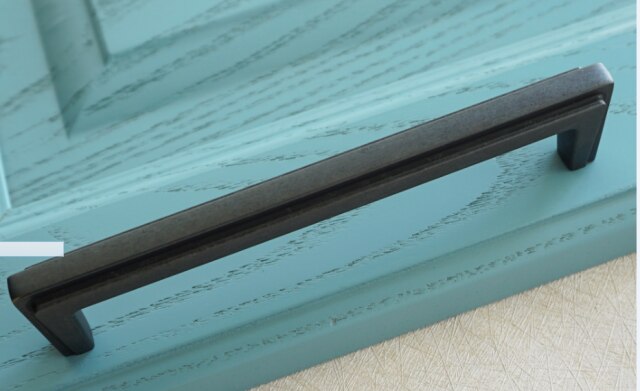 5 "Oude Ijzer Black Metal Schuifladegrepen Knoppen Deur Pull Handle Kast Kledingkast Handvat Furnitur Hardware Decoratie: handle