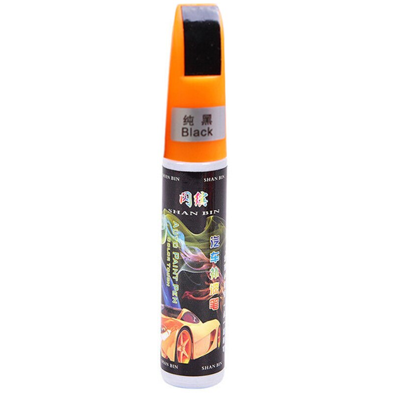 DIY Auto Paint Repair Pen Brush Black Car Body Repair Tool Car Clear Scratch Remover Touch Up Pens Car Paint Tool: Pure black