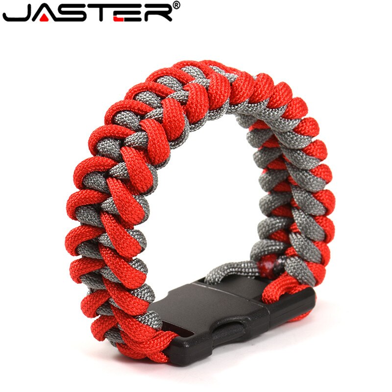 JASTER Nylon Braided Bracelets USB flash drive Pen drive Outside U Disk Bracelets U stick 4GB 32GB 64GB 128GB External Storage