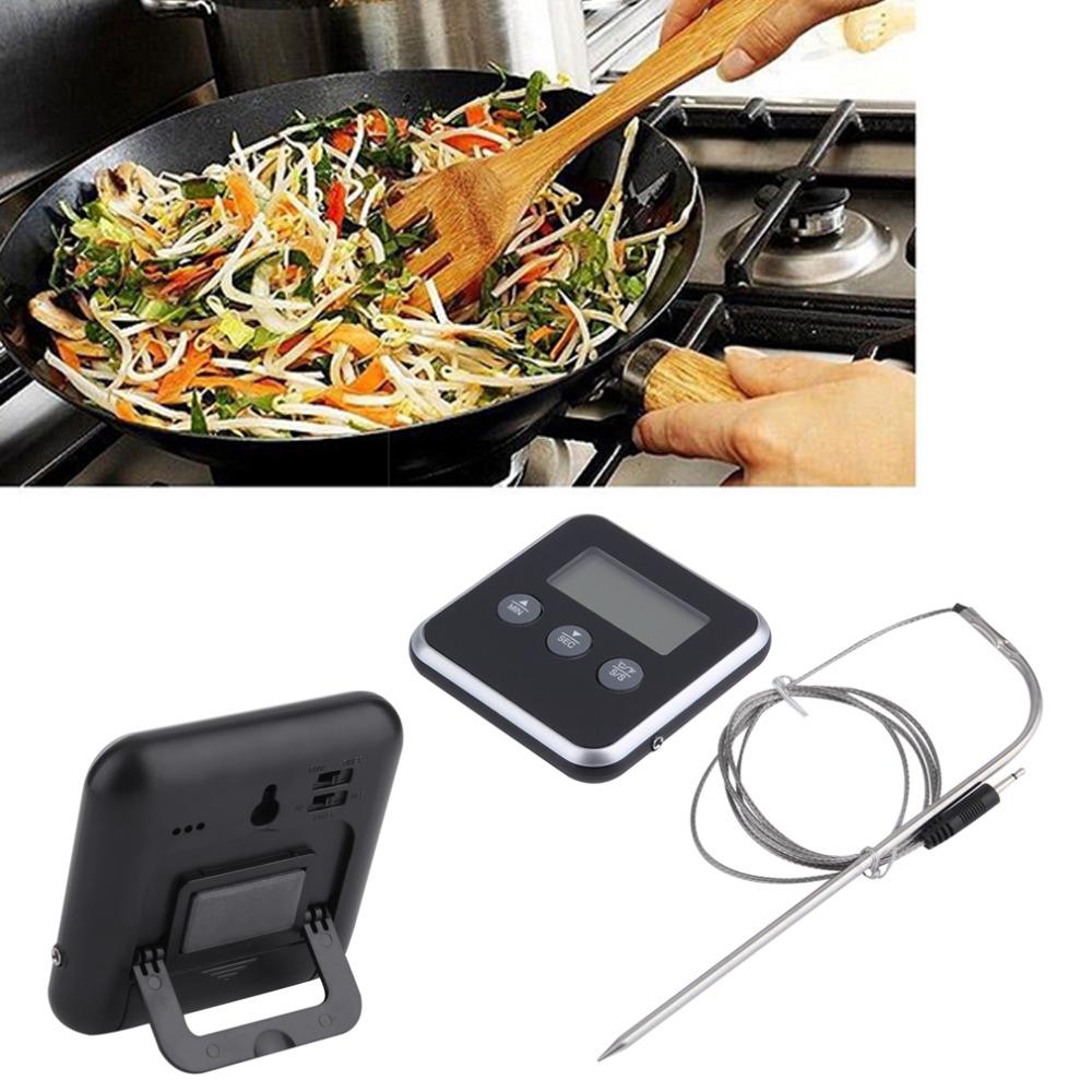 Digital Oven Thermometer Kitchen Food Cooking Meat BBQ Probe Thermometer With Timer Water Milk Temperature Cooking Tools