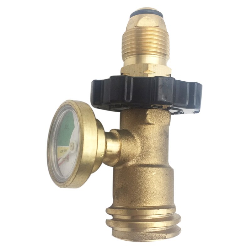 Earth Star Solid Brass POL Handwheel With Table Joint Propane Tank Adapter