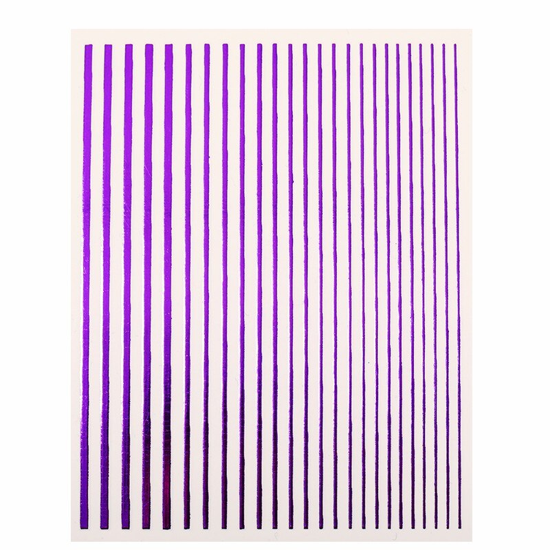 1 hoja pegatina de uñas líneas fluorescentes Color 3D cinta arte adhesivo para uña pegatinas DIY uñas: 14