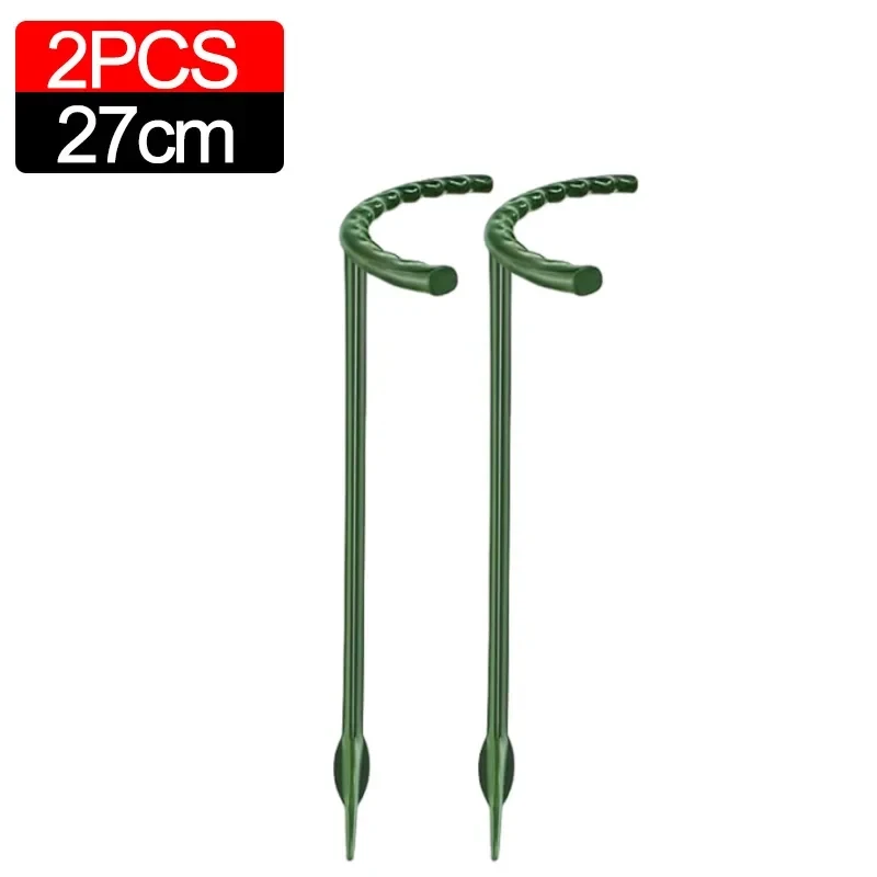 Soporte de plástico para plantas, marco de pila, arreglo de invernadero, varilla fija semicircular, soporte de escalada para plantas y flores de interior, 1/40 Uds.: Naranja