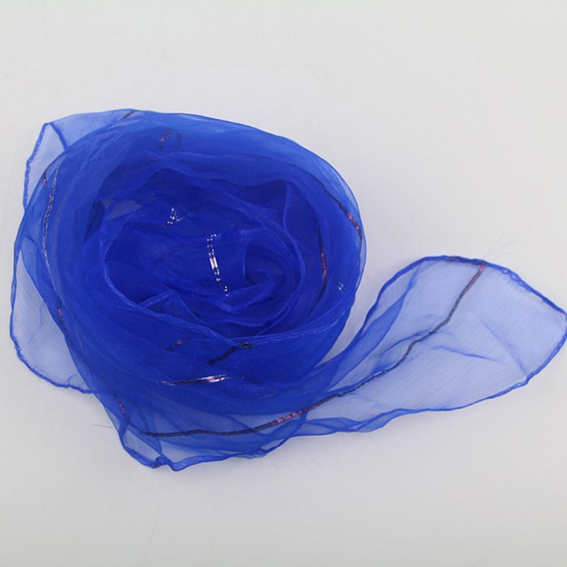 Children Kids Kindergarten Performance Dance Scarves Bright Candy Color Gold Wire Juggling Movement Square Scarf Kerchief Props: 7
