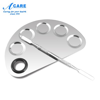 Makeup Palette Stainless Steel Cream Foundation Mixing Salon Manicure Finger Ring Color Mixer Cosmetic Tool: Large Curved