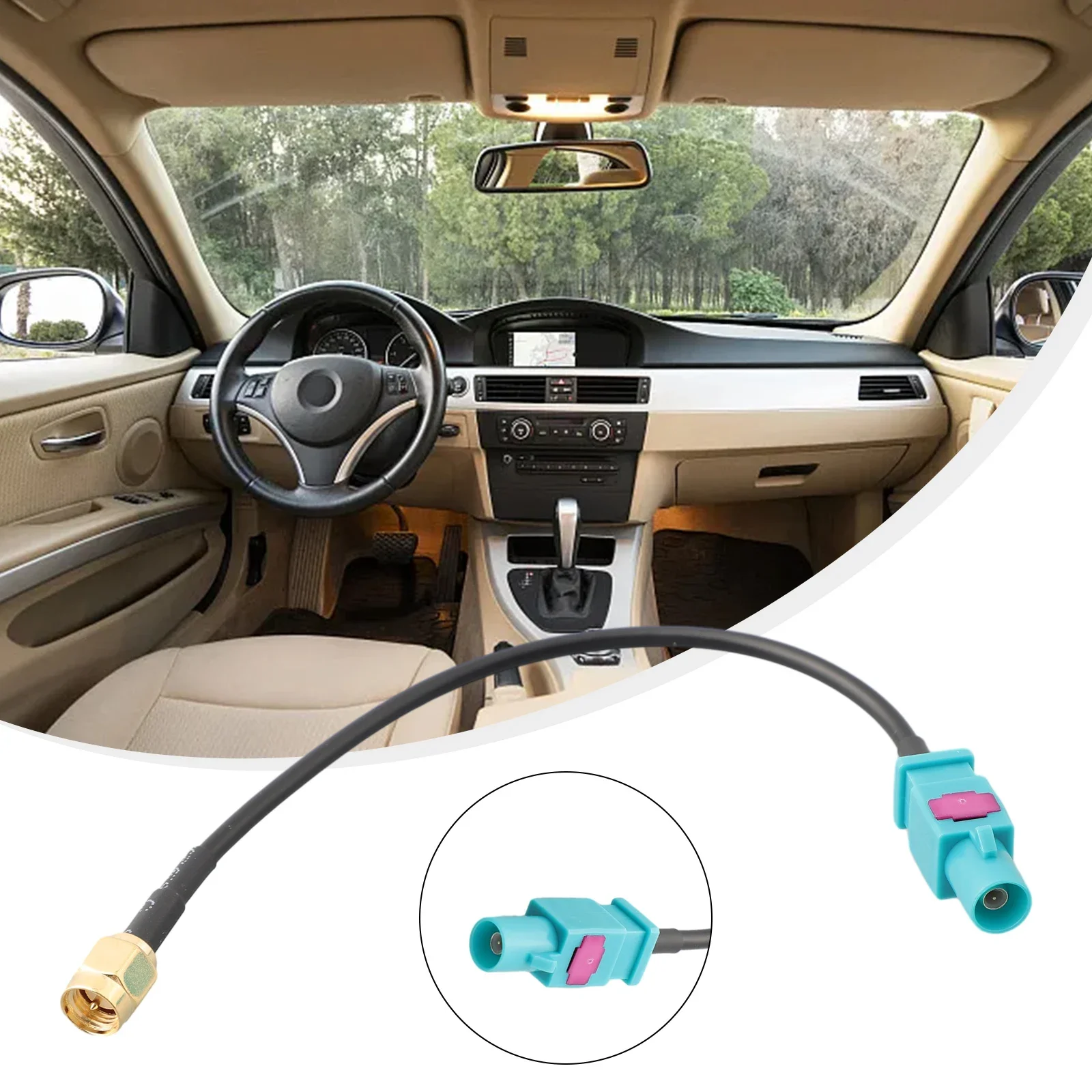 Câble adaptateur d'antenne Fakra-Z mâle vers SMA mâle pour GSM GPS DAB, pièces de rechange universelles pour voiture, accessoires de voiture, matelassé de hauteur