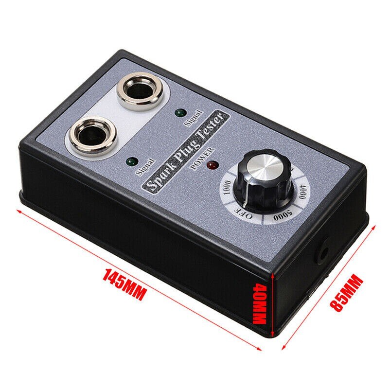 12V Car Adjustable Dual-Holes Ignition Tester Gasoline Vehicles Auto Spark Plug Ignition Tester Testing Analysis Rair Tools